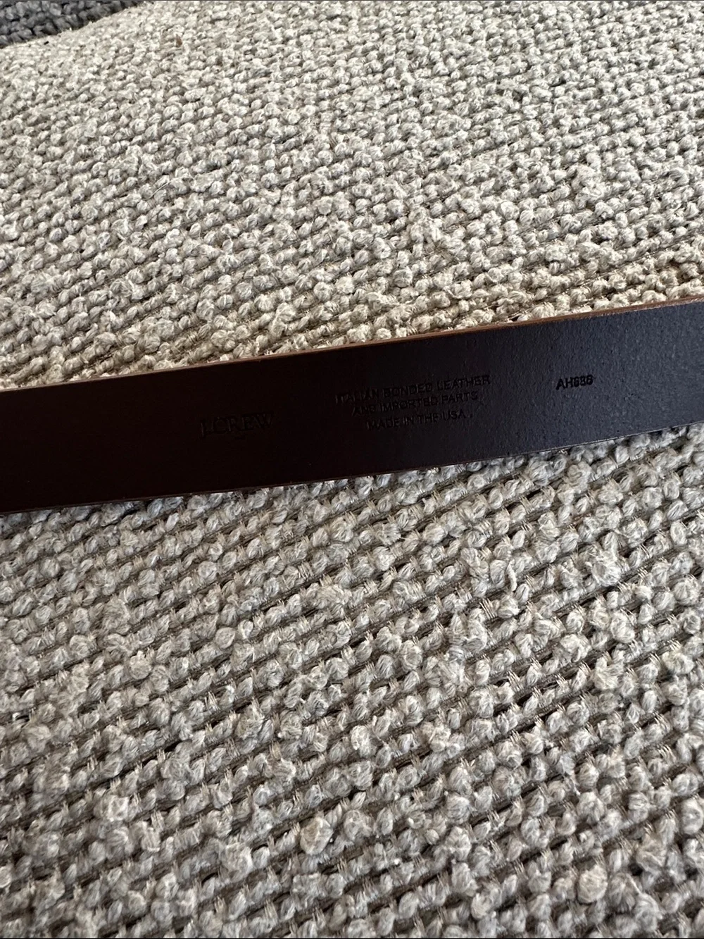 J. Crew women’s Brown Leather Belt with Gold Buckle - Picture 4 of 7
